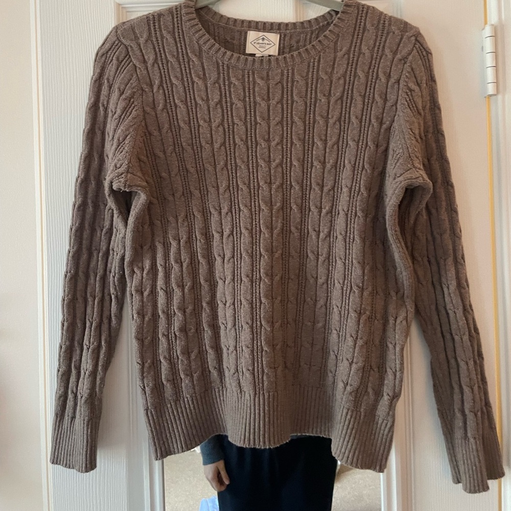 St. John's Bay Men's Crewneck Sweater - Taupe